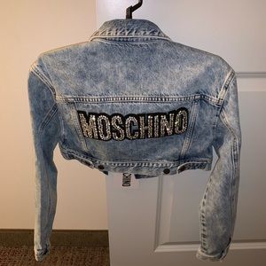 Moschino cropped denim jacket
